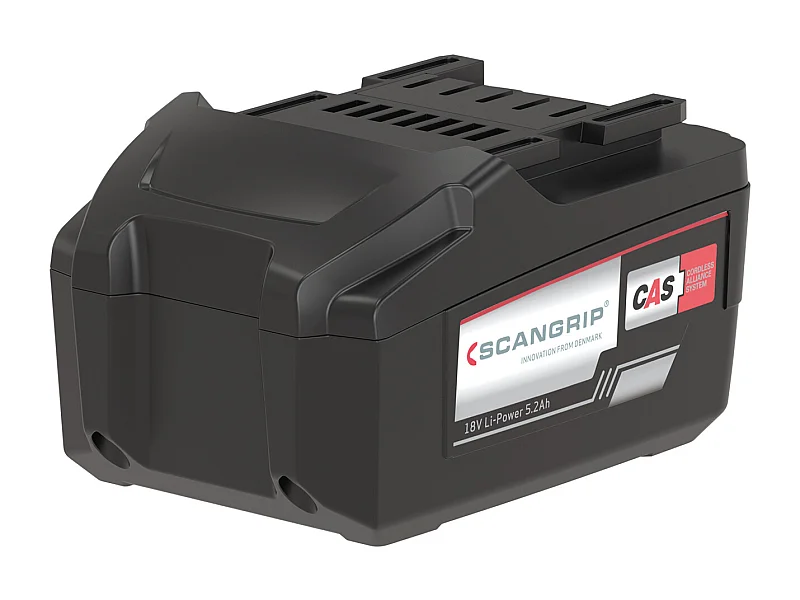 Batterij 18V LI-POWER 5,2Ah voor CAS - SCANGRIP-projector met inbegrepen oplader