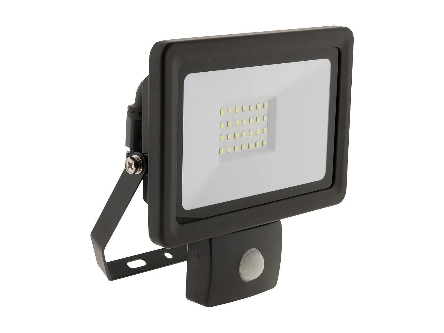 Projecteur LED étanche 30W - Noir avec détecteur - Elexity