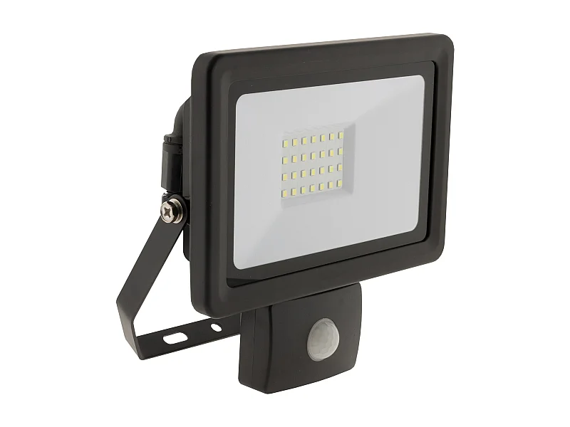 Projecteur LED étanche 30W - Noir avec détecteur - Elexity