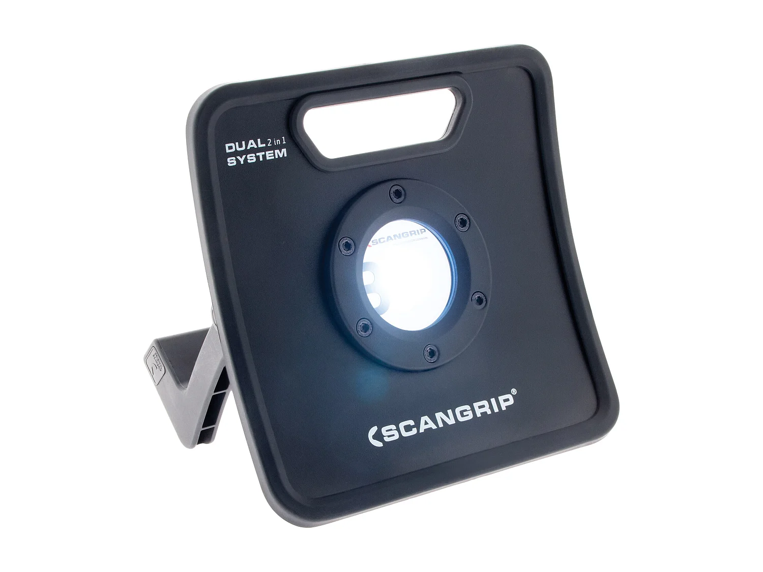 Universele LED-schijnwerper 4000lm IP67 met oplaadbare batterij 14u, 5m kabel, 5 lichtniveaus, aluminium behuizing