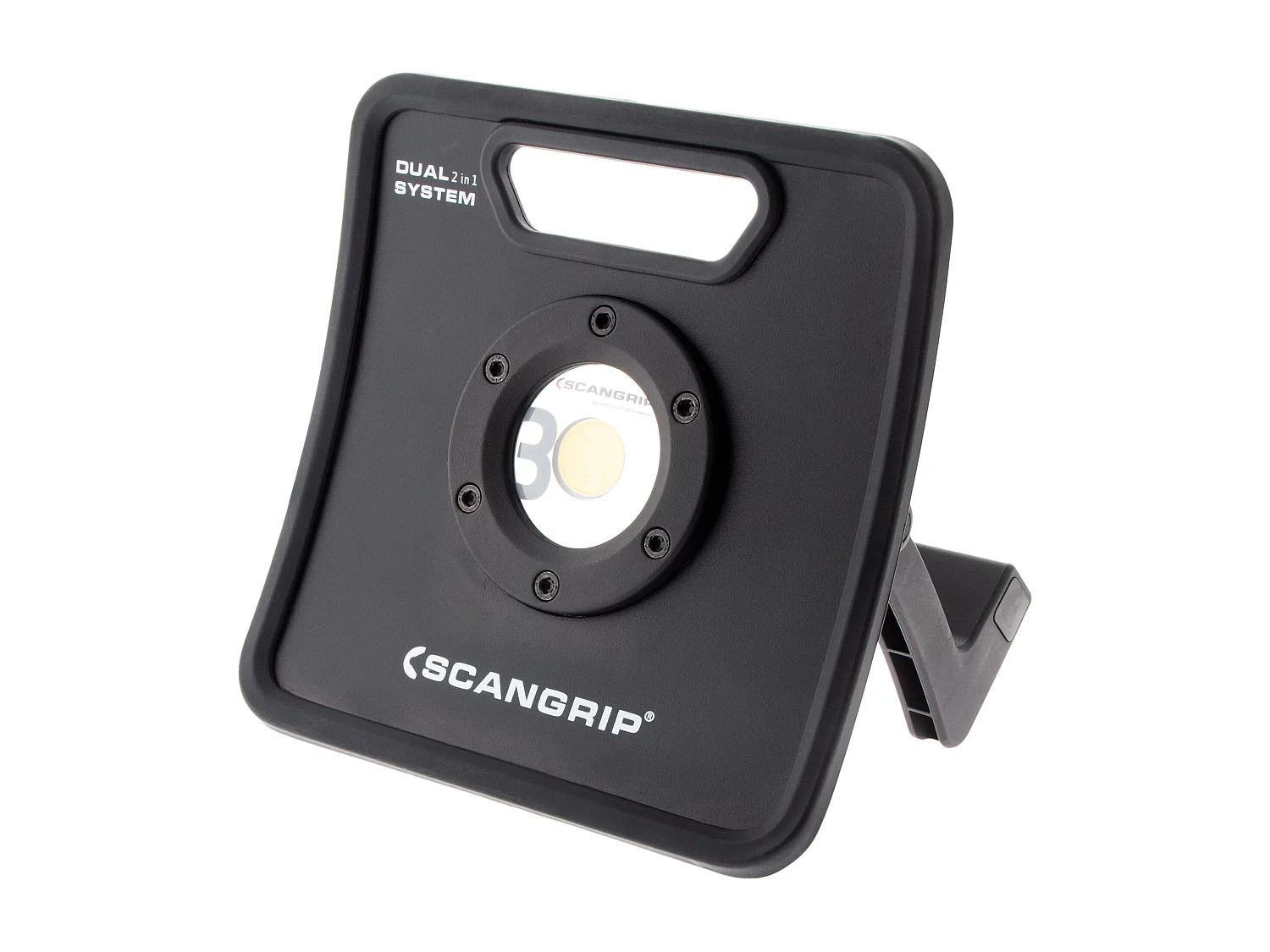 Universele LED-schijnwerper 4000lm IP67 met oplaadbare batterij 14u, 5m kabel, 5 lichtniveaus, aluminium behuizing