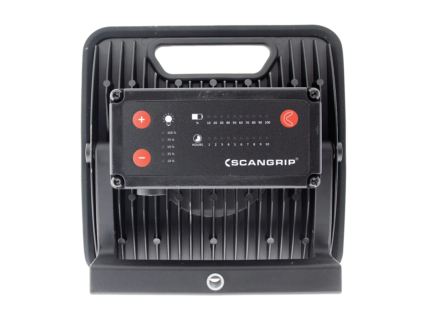 Universele LED-schijnwerper 4000lm IP67 met oplaadbare batterij 14u, 5m kabel, 5 lichtniveaus, aluminium behuizing