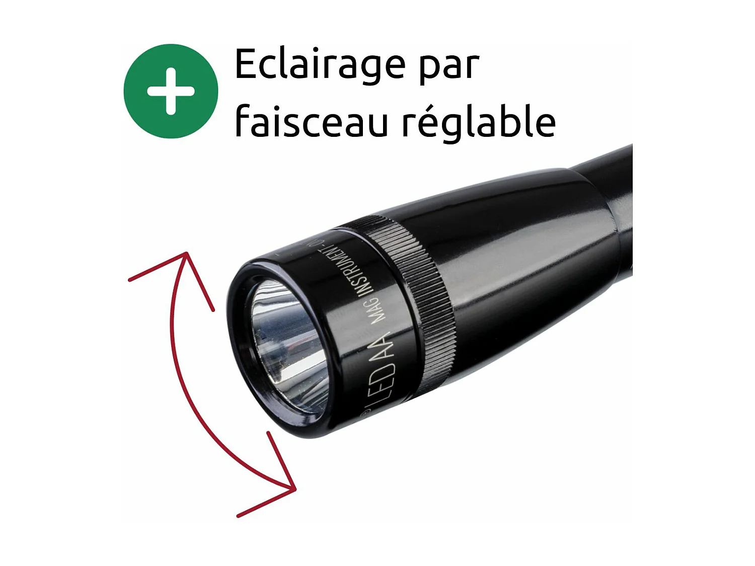 Kompakte Mini-LED-Taschenlampe SP22 - 97 Lumen - 16 cm - Schwarz - Maglite