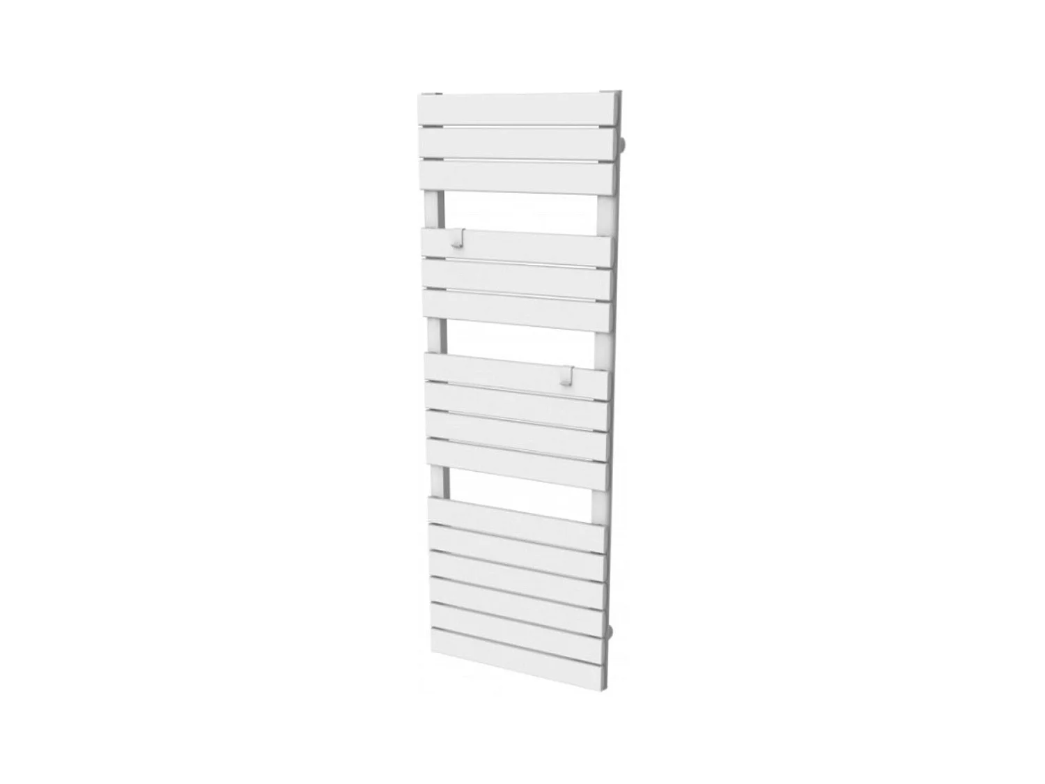 Chauffage sèche-serviette électrique 750W - inertie sèche - Blanc - Voltman