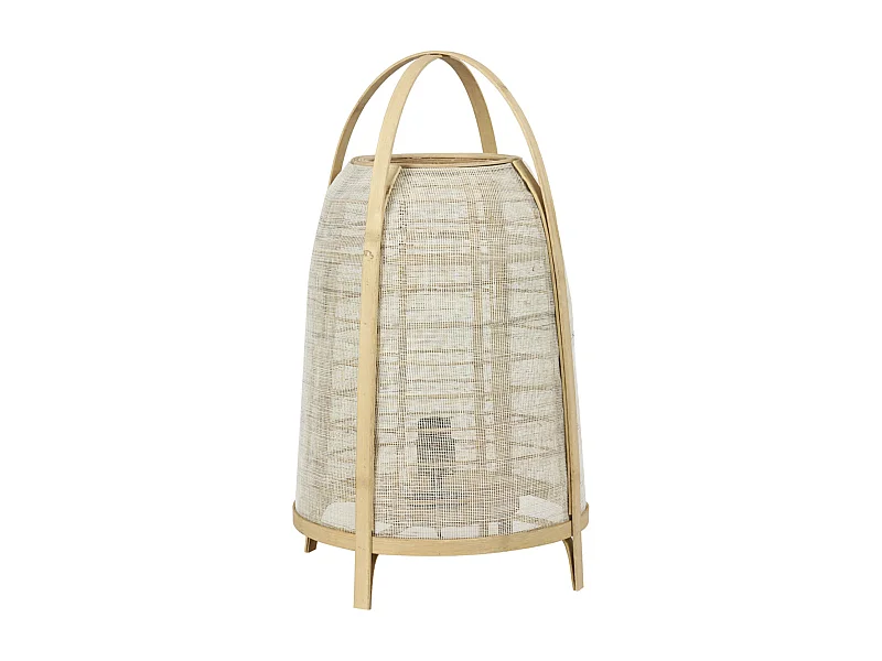 Tischlampe JACINTO - Ø34x60cm - Braun