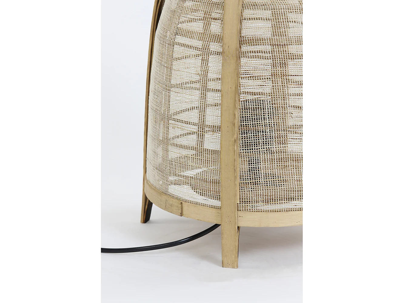 Lampe de table JACINTO - Ø27x42cm - Marron