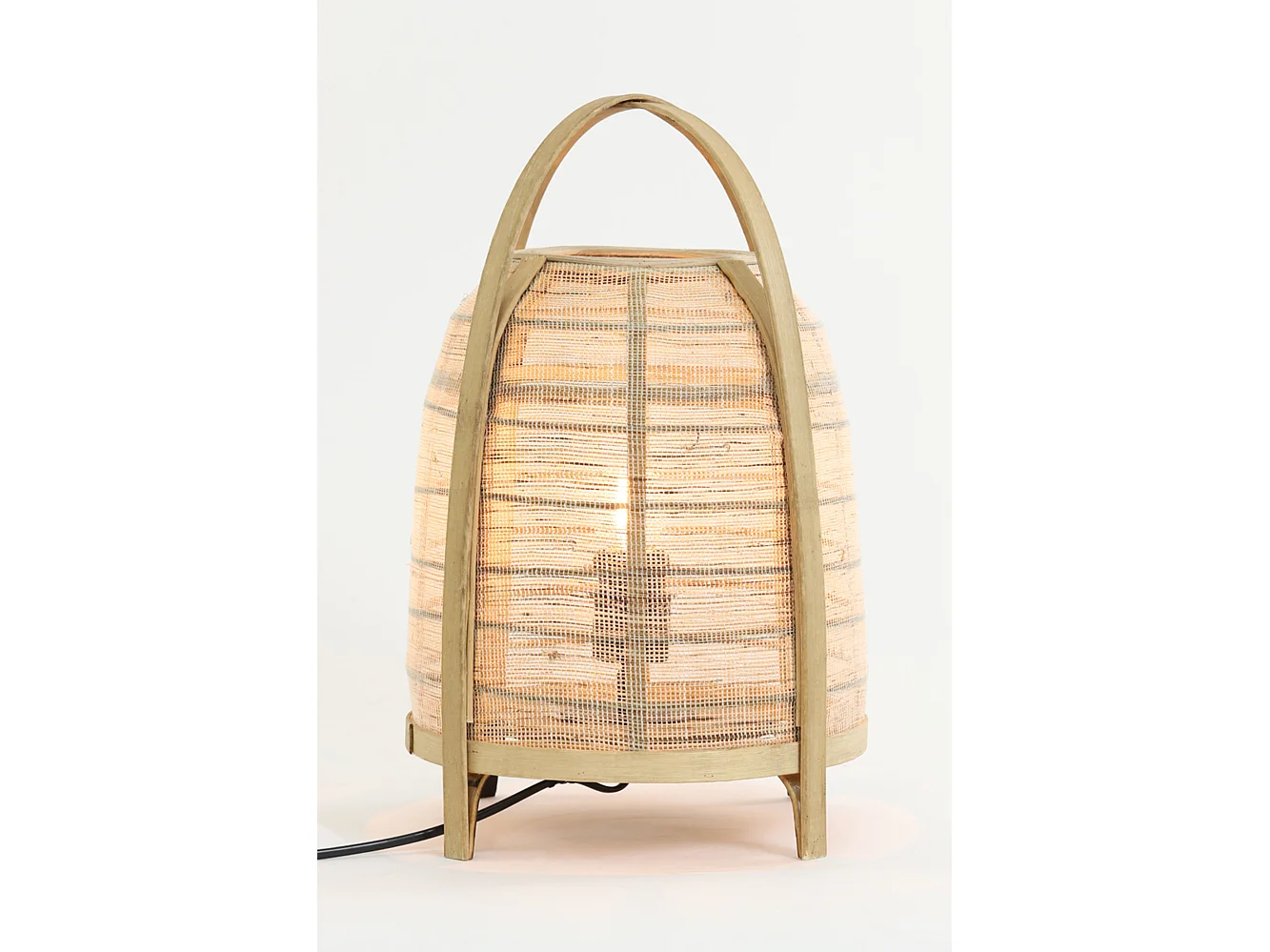 Tafellamp JACINTO - Ø27x42cm - Bruin