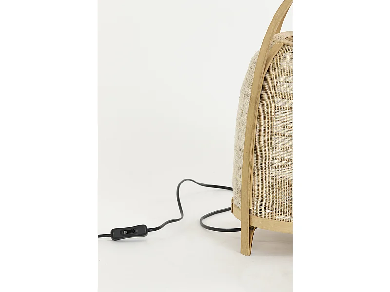 Tafellamp JACINTO - Ø27x42cm - Bruin