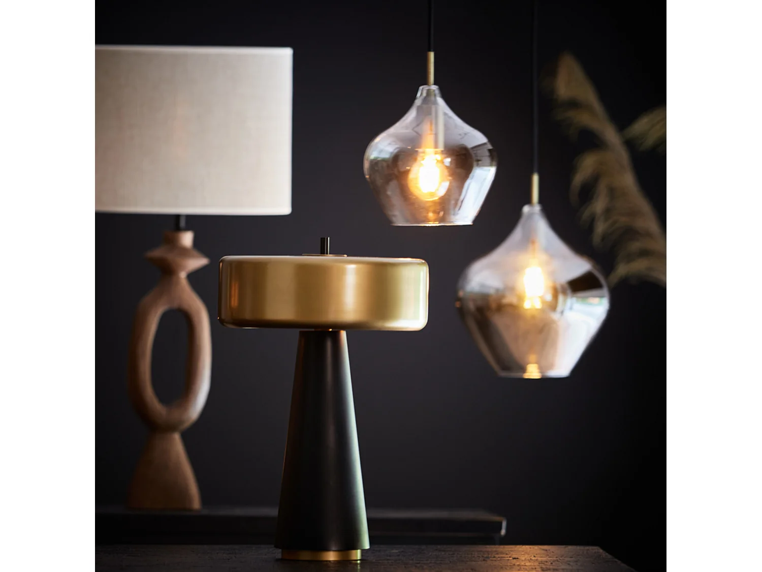 Suspension RAKEL - Ø27x29,5cm - Bronze