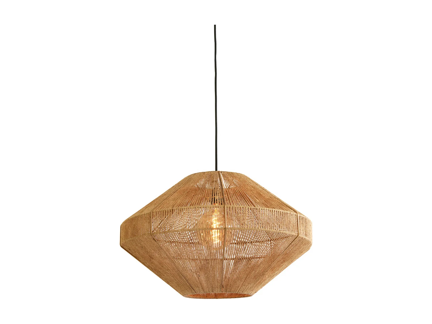 Suspension MALLOW - Ø60x37cm - Marron