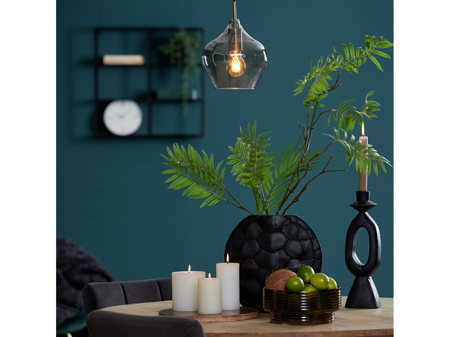 Lámpara colgante RAKEL - Ø20x21,5cm - Bronce