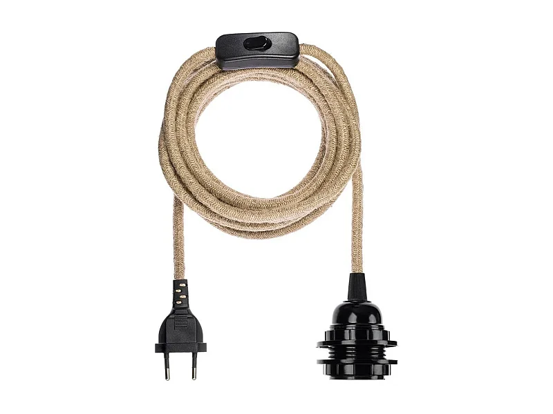 Fitting Lampen - Natur Schwarz