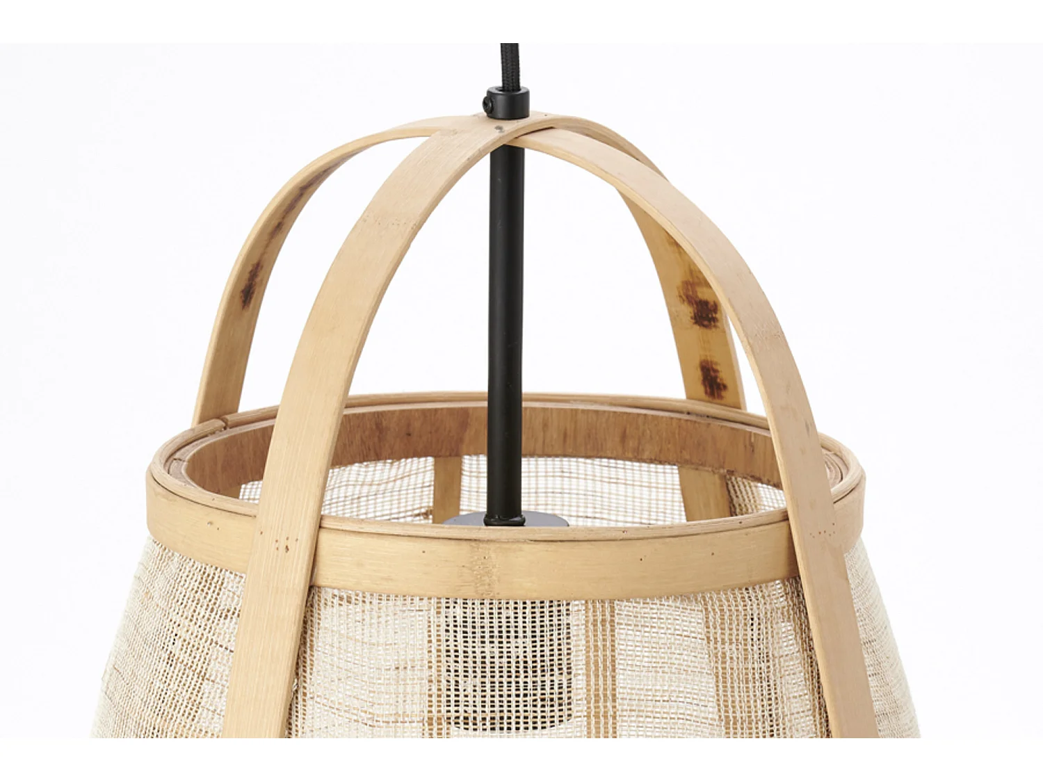 Lámpara colgante JACINTO - Ø32x44cm - Marrón