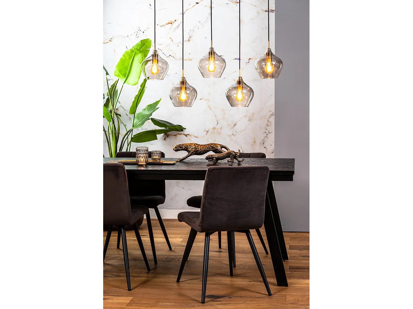 Suspension RAKEL - 104x20x120cm - Bronze