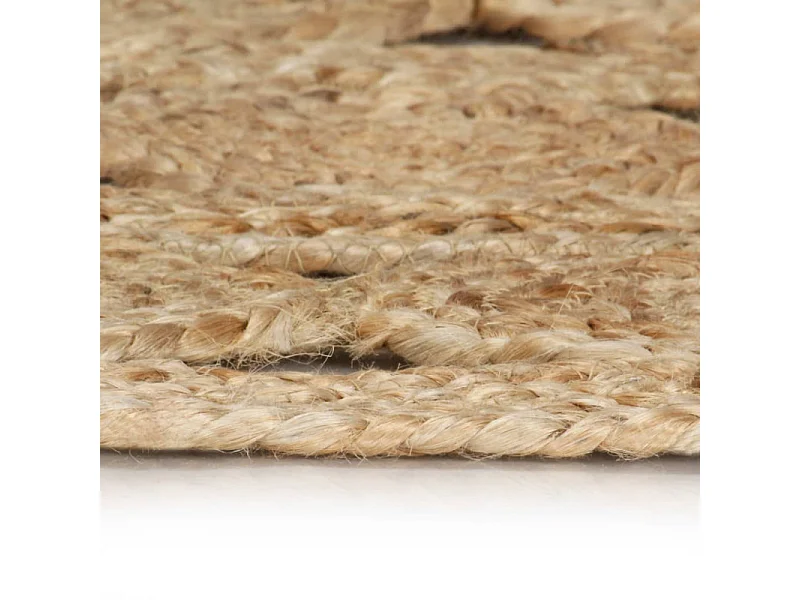 Teppich Handgefertigt Jute Geflochten 90 cm