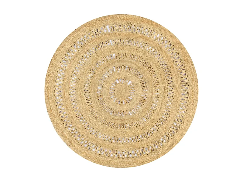 Teppich Handgefertigt Geflochten Jute 150 cm