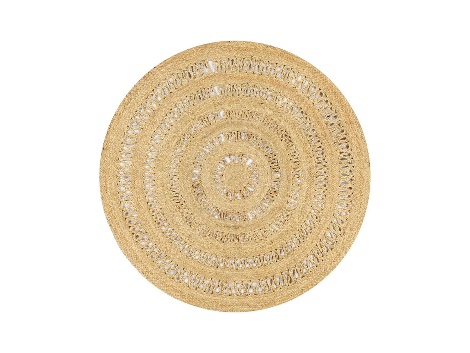 Tapis fait à la main Jute tressée 150 cm