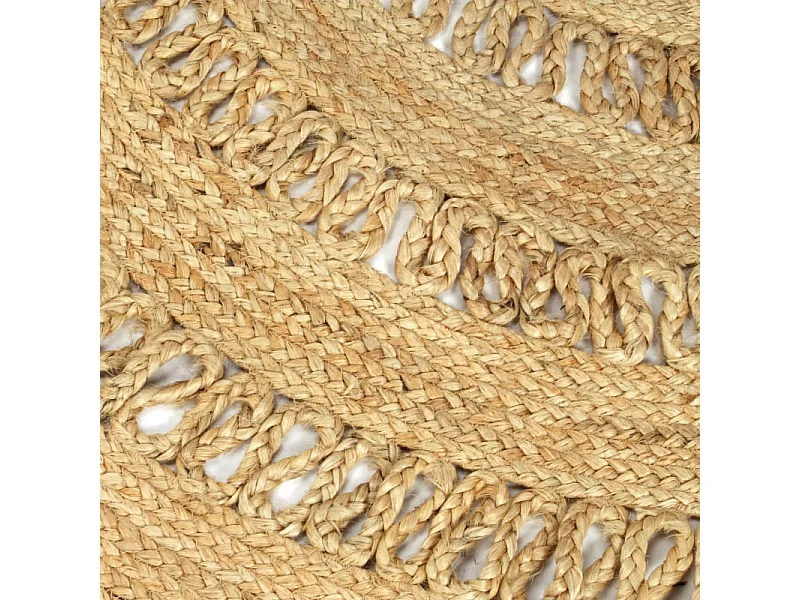 Teppich Handgefertigt Geflochten Jute 150 cm