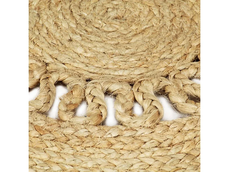 Teppich Handgefertigt Geflochten Jute 150 cm