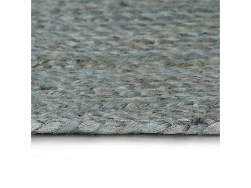 Tapis fait à la main Jute Rond 90 cm Vert olive