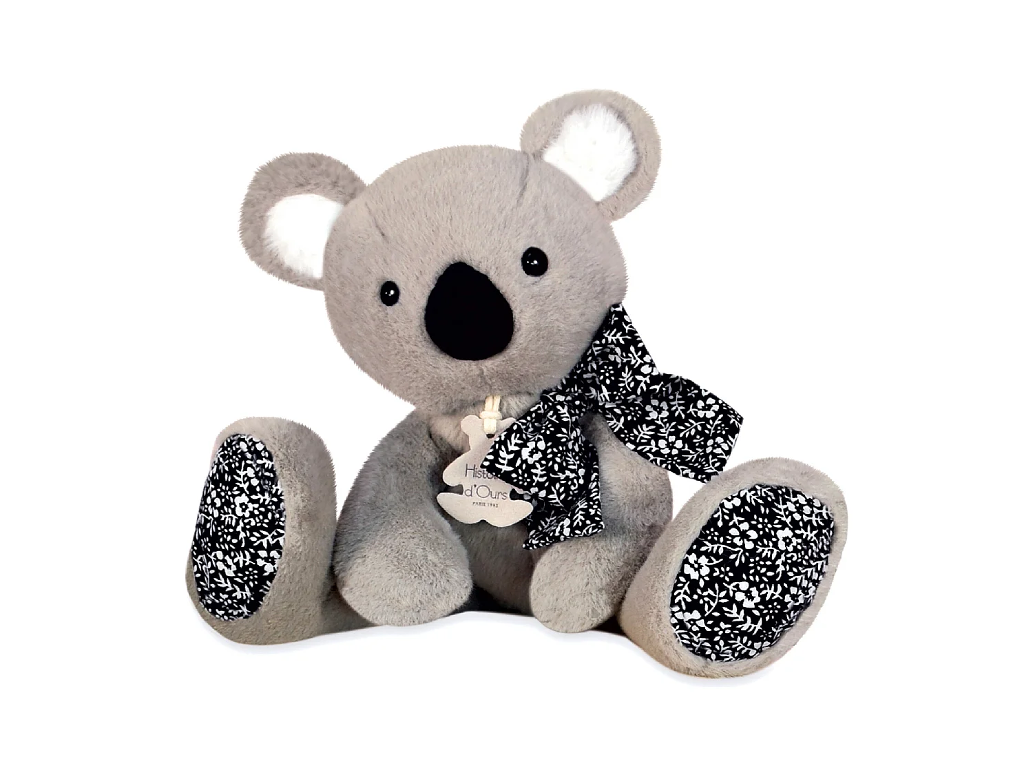 Peluche 25 cm polyester collection COPAINS CALINS koala gris