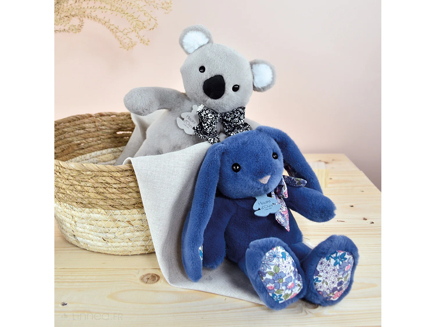 Peluche 25 cm polyester collection COPAINS CALINS koala gris