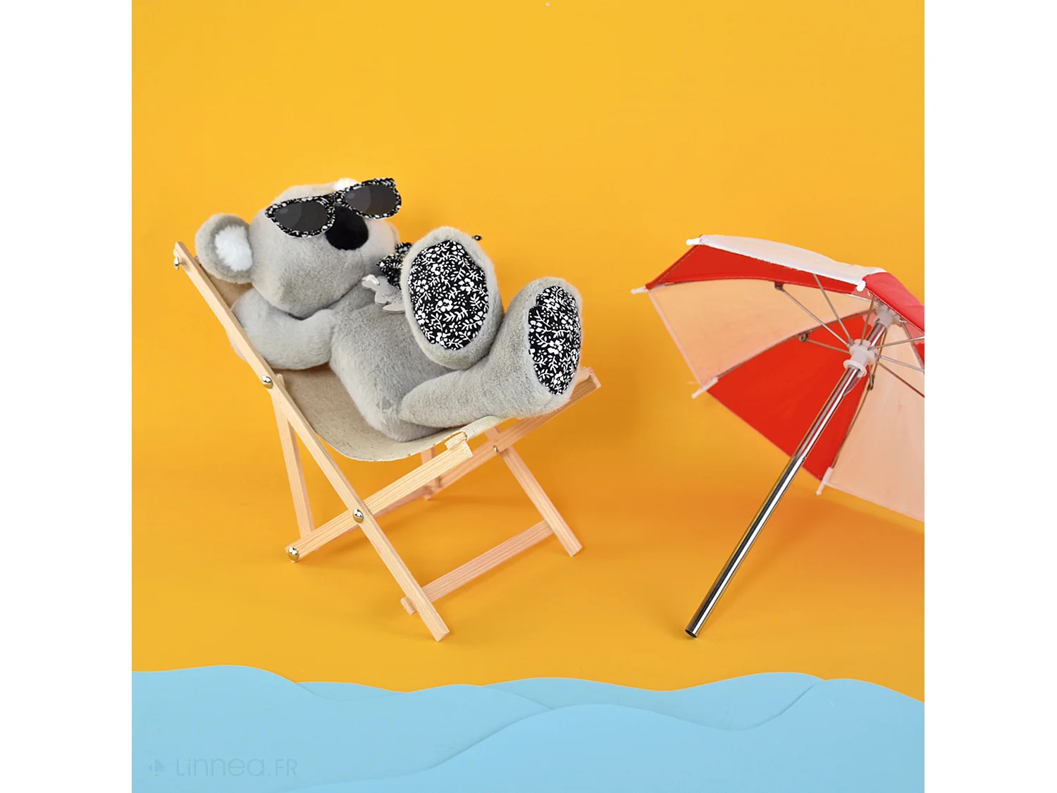 Peluche 25 cm polyester collection COPAINS CALINS koala gris