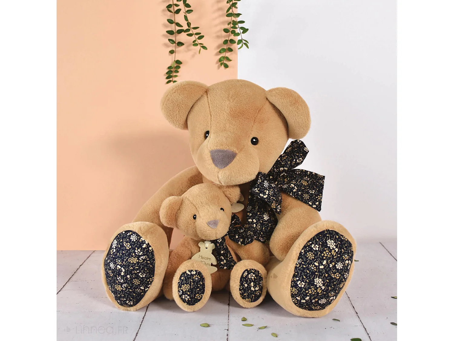 Peluche 25 cm polyester collection COPAINS CALINS ours marron