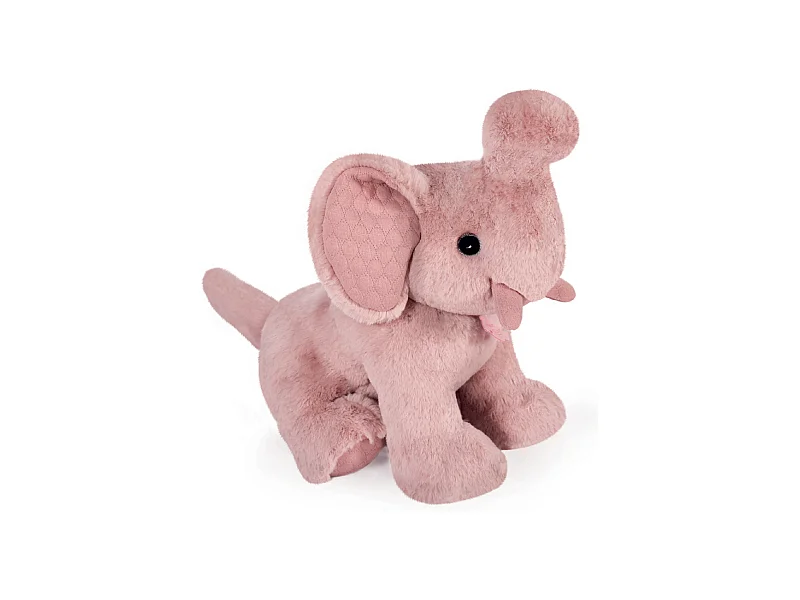Peluche éléphant 35 cm polyester collection PREPPY CHICS rose