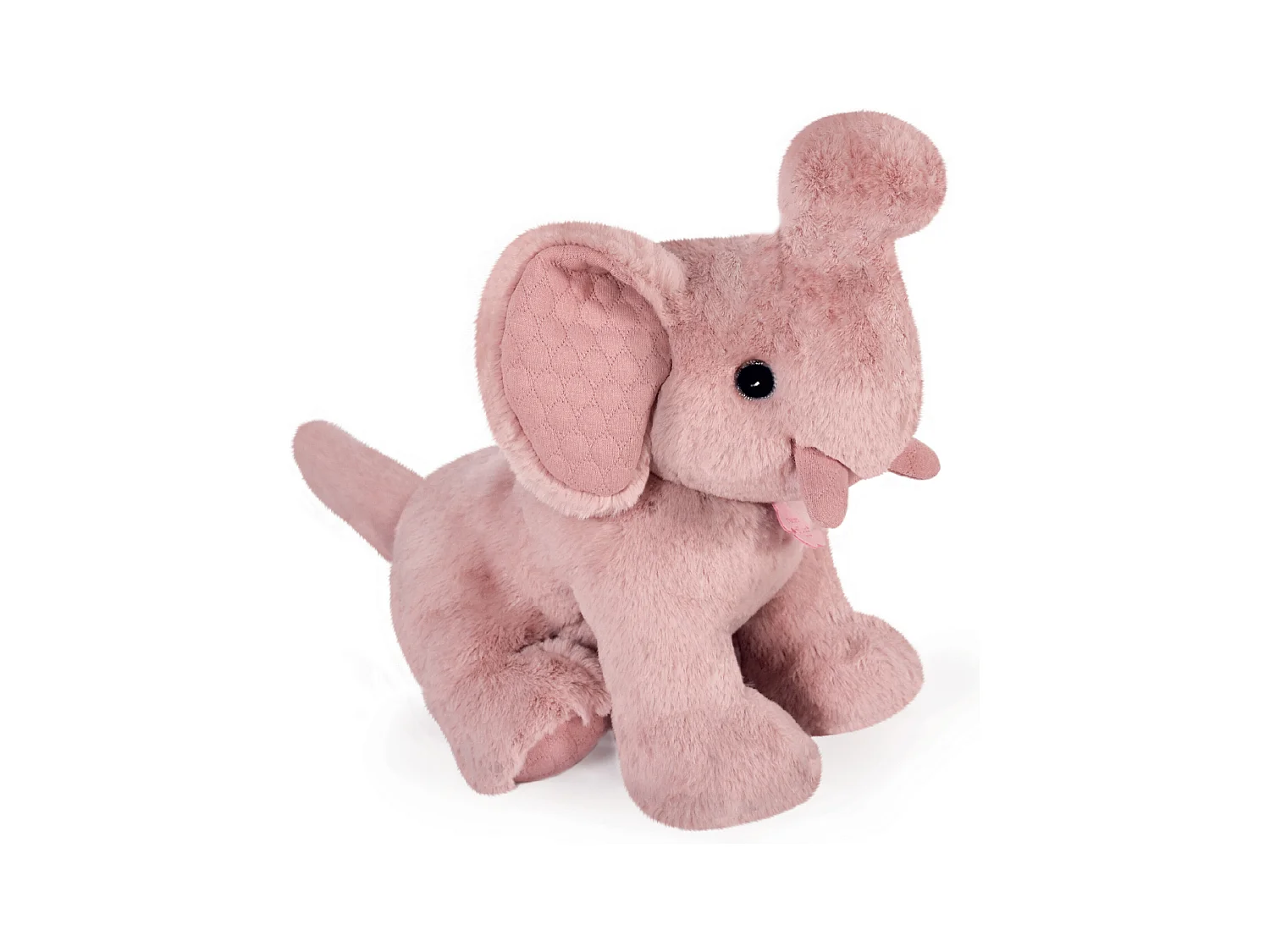Peluche éléphant 35 cm polyester collection PREPPY CHICS rose
