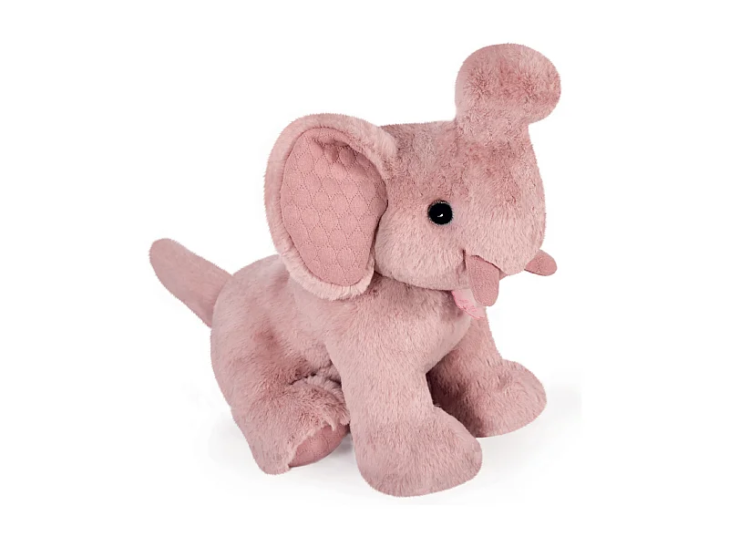 Peluche éléphant 35 cm polyester collection PREPPY CHICS rose