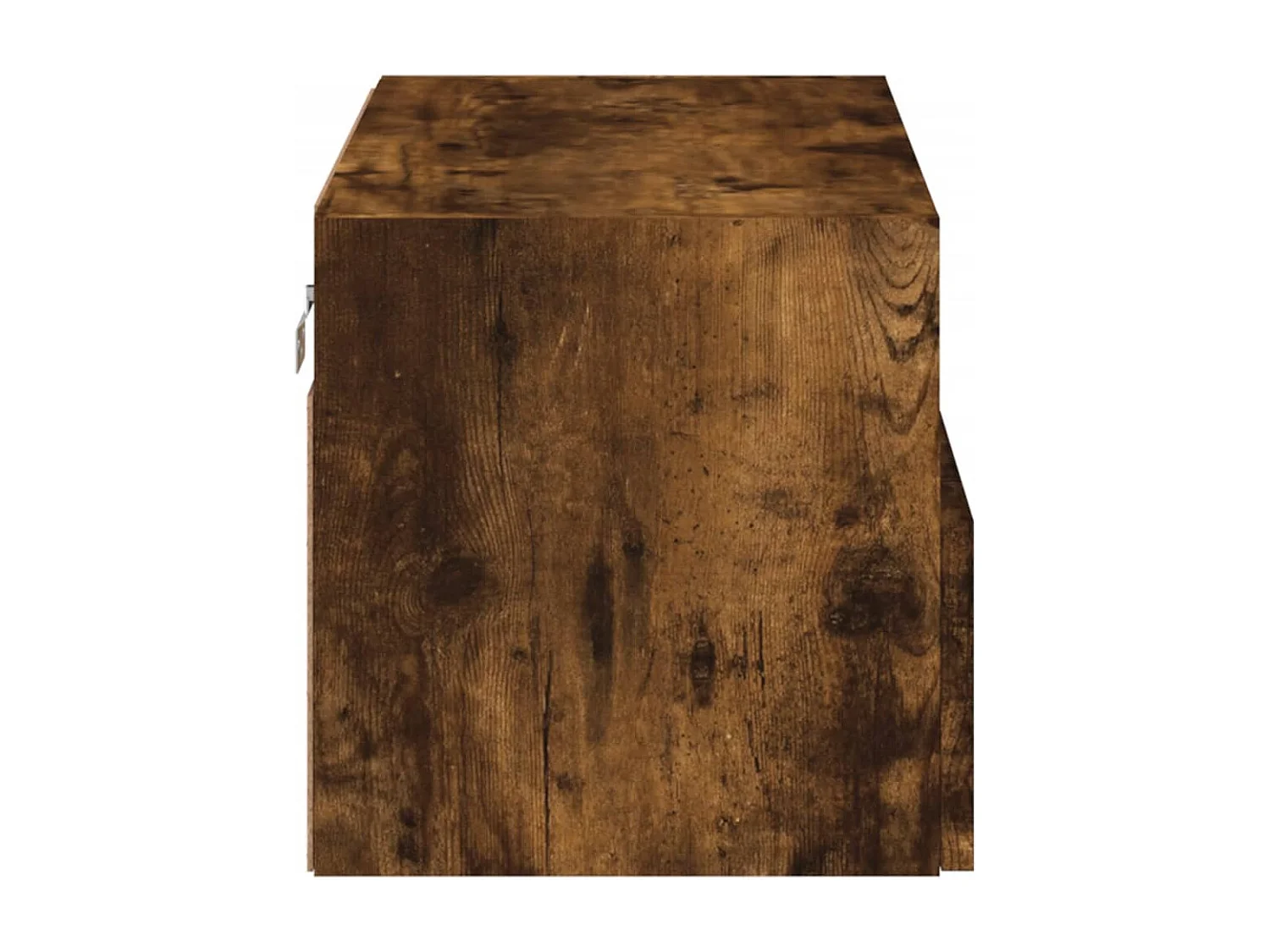 Meuble TV mural chêne fumé 60x30x30 cm bois d'ingénierie