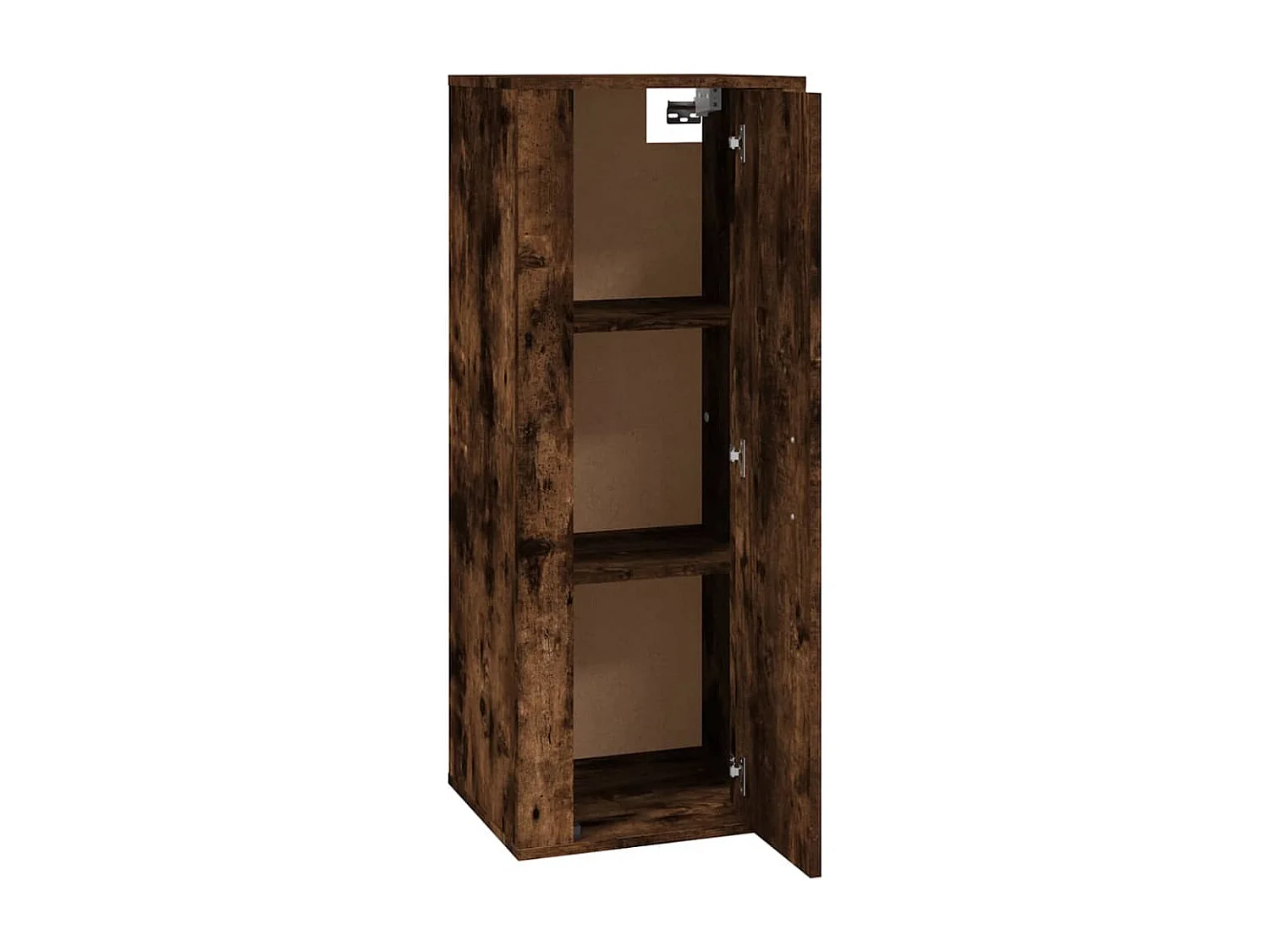 Mobile Porta TV a Parete Rovere Fumo 40x34,5x100 cm