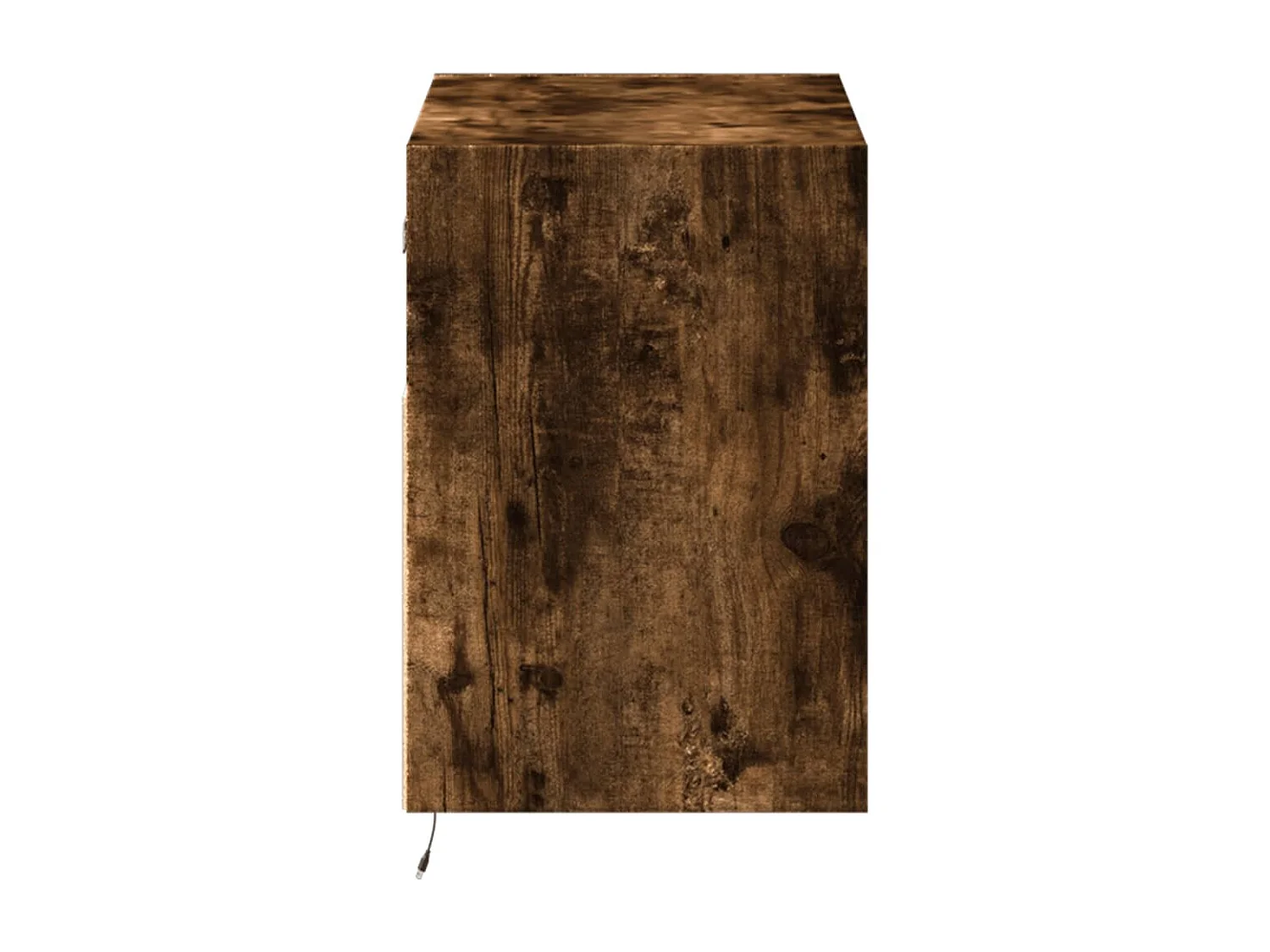 Mobile TV a Parete con Luci LED Rovere Fumo 80x31x45 cm