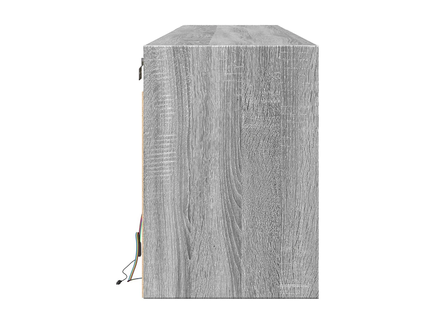 Mueble de TV de pared con LED gris Sonoma 180x31x45 cm