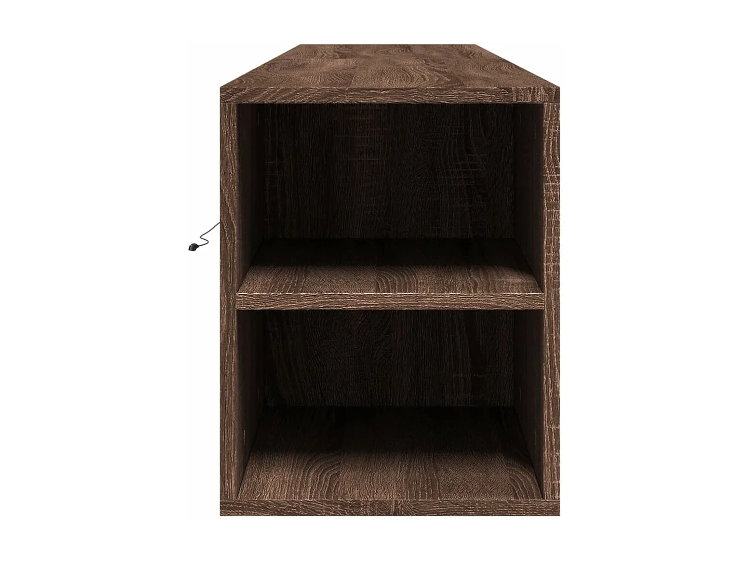 Mobile TV a Parete con LED Rovere Marrone 180x31x39,5 cm