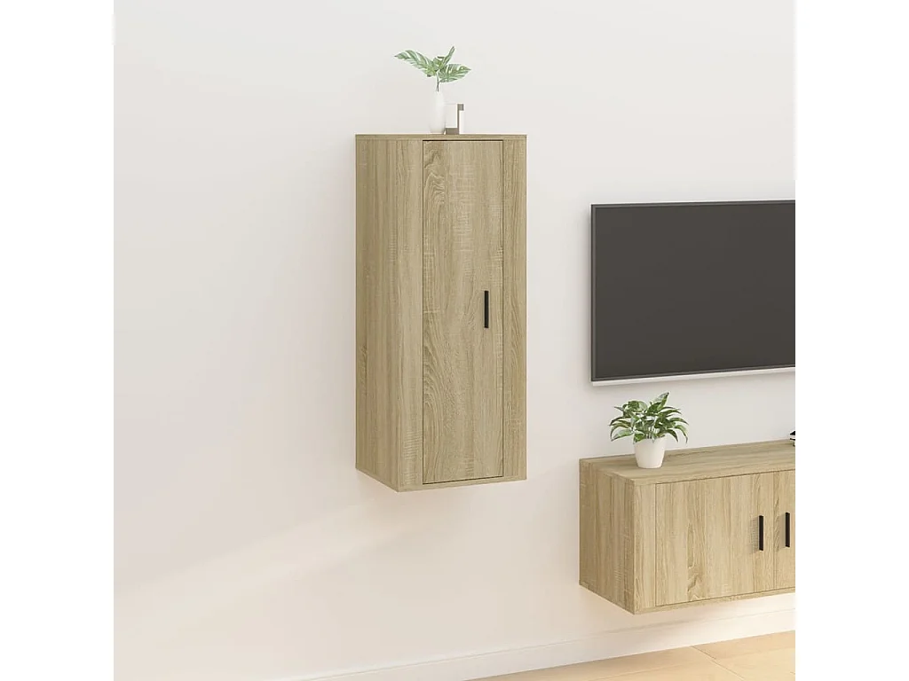 TV-Wandschrank Sonoma-Eiche 40x34,5x100 cm