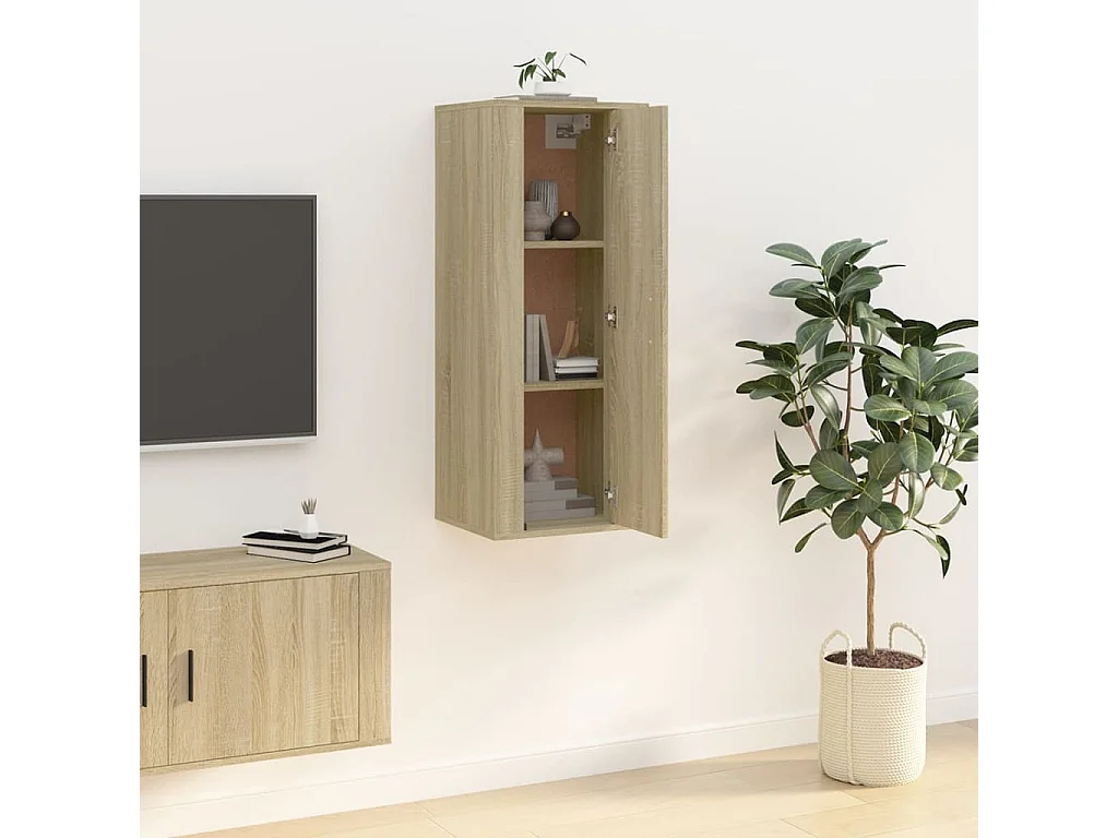 TV-Wandschrank Sonoma-Eiche 40x34,5x100 cm