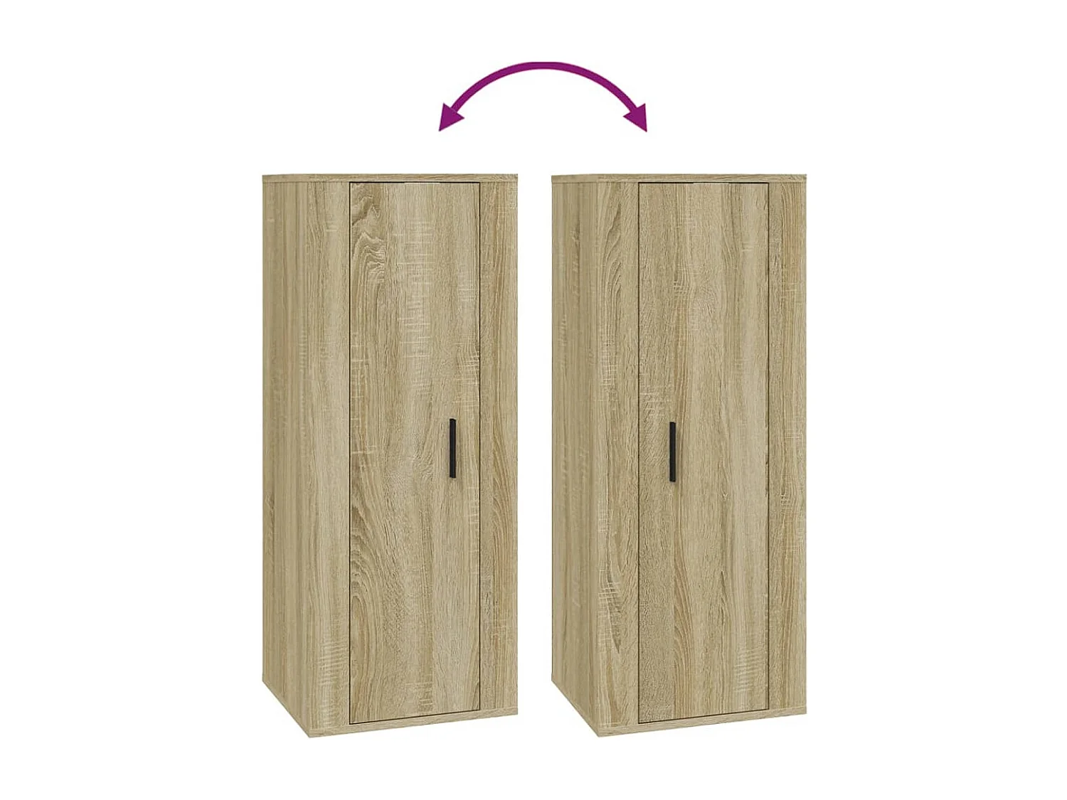 TV-Wandschrank Sonoma-Eiche 40x34,5x100 cm