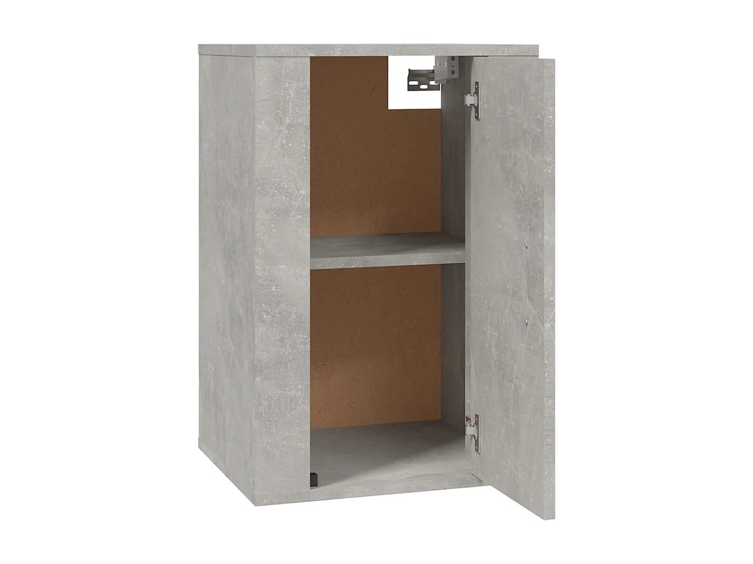 Mobile Porta TV a Parete Grigio Cemento 40x34,5x60 cm