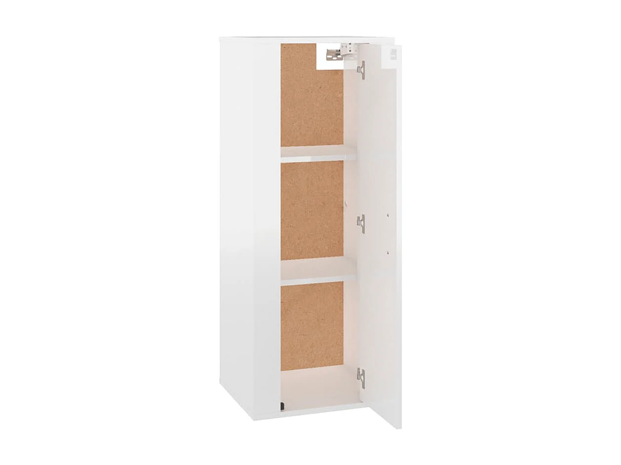 Mueble para TV de pared blanco brillante 40x34,5x100 cm