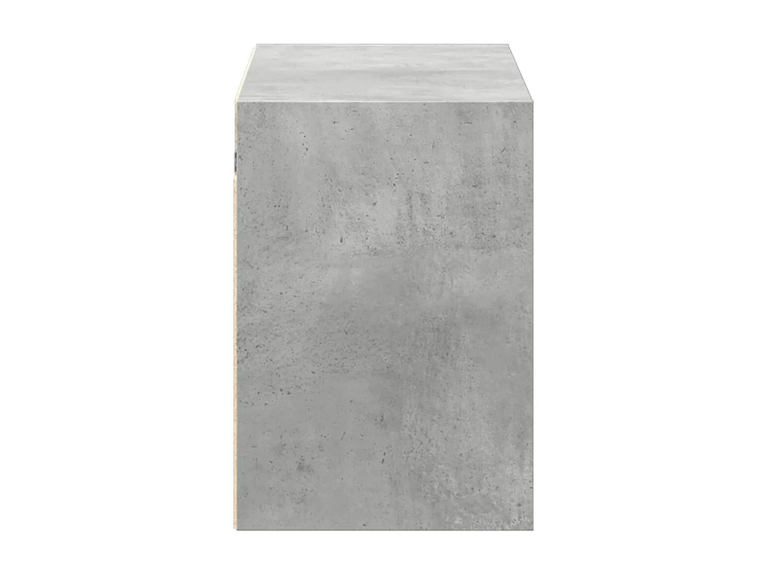 Mueble de TV de pared con luces LED gris hormigón 100x31x45 cm