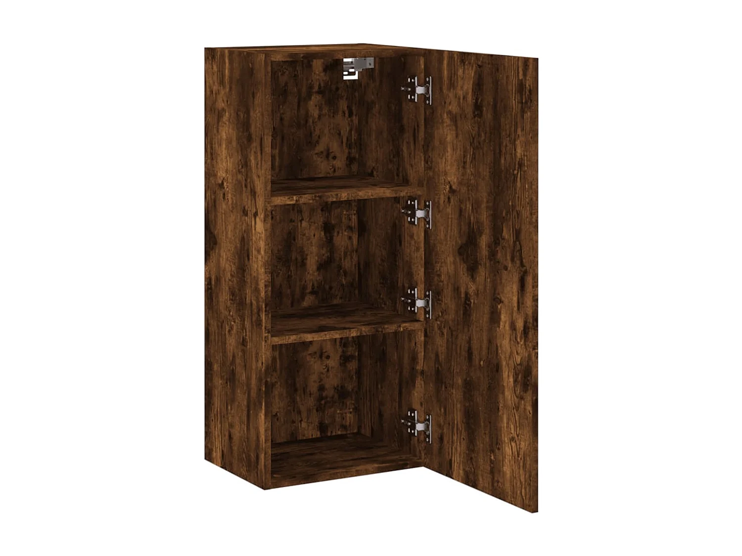 Meuble TV mural chêne fumé 40,5x30x90 cm bois d'ingénierie