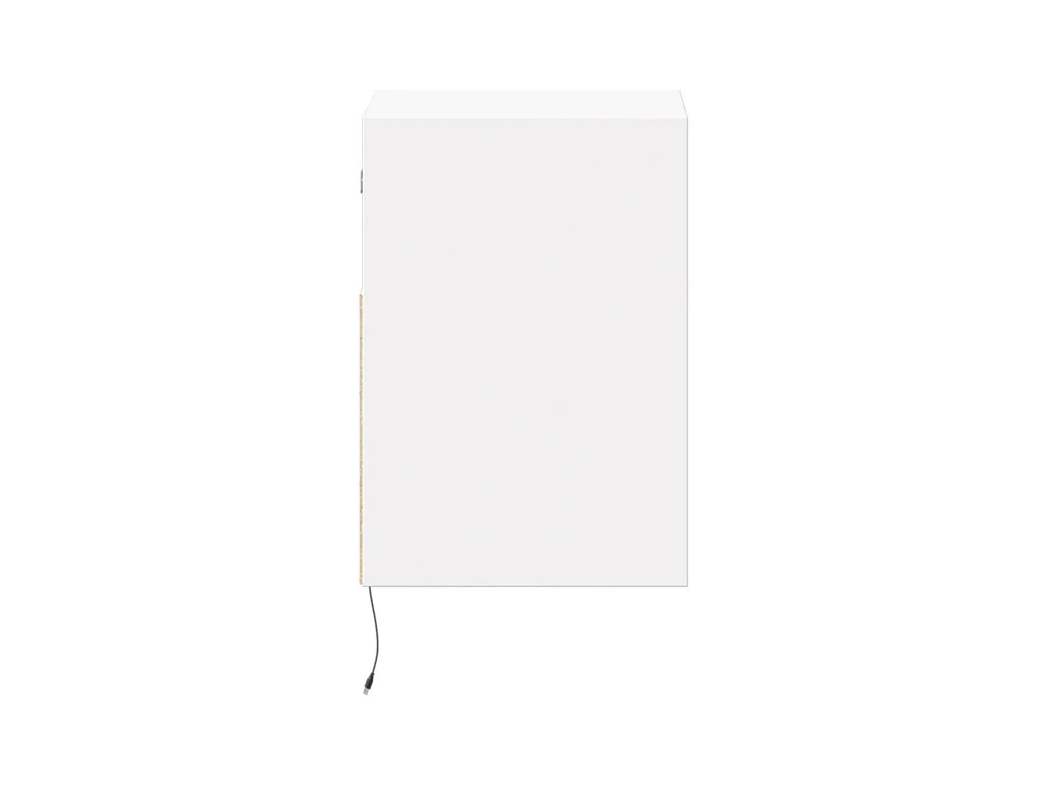 Meuble TV mural avec lumières LED blanc 41x31x45 cm