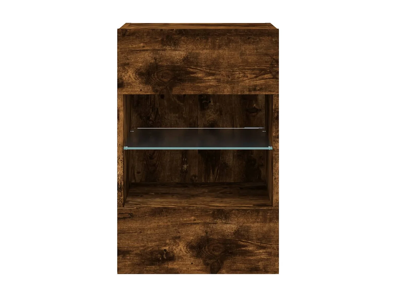 TV-Wandschrank mit LED-Leuchten Räuchereiche 40x30x60,5 cm
