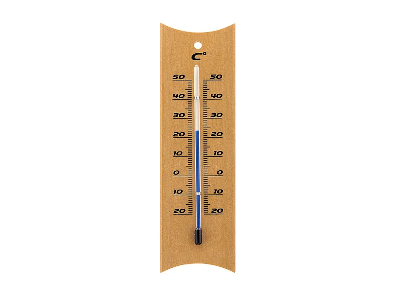 Klassisches Alkoholthermometer in Braun - Weiß - Otio