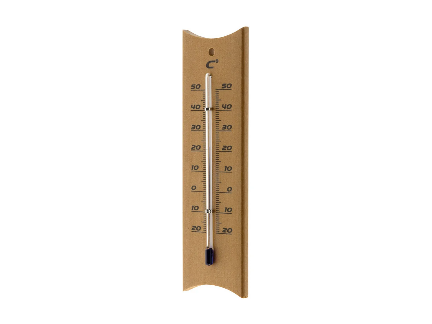 Klassisches Alkoholthermometer in Braun - Weiß - Otio