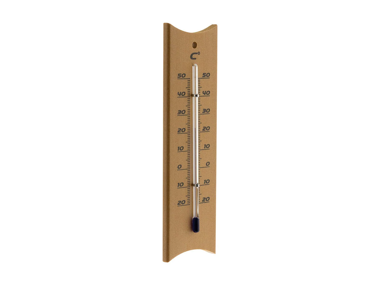 Klassisches Alkoholthermometer in Braun - Weiß - Otio