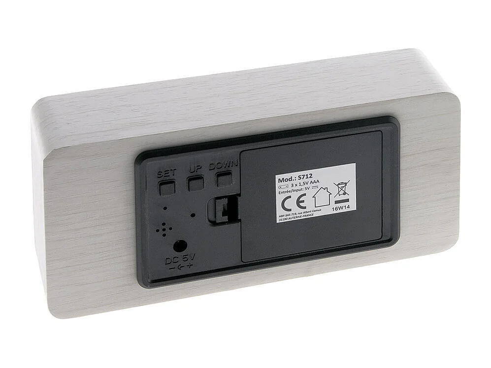 Thermomètre cube affichage invisible - rectangulaire - Blanc - Otio