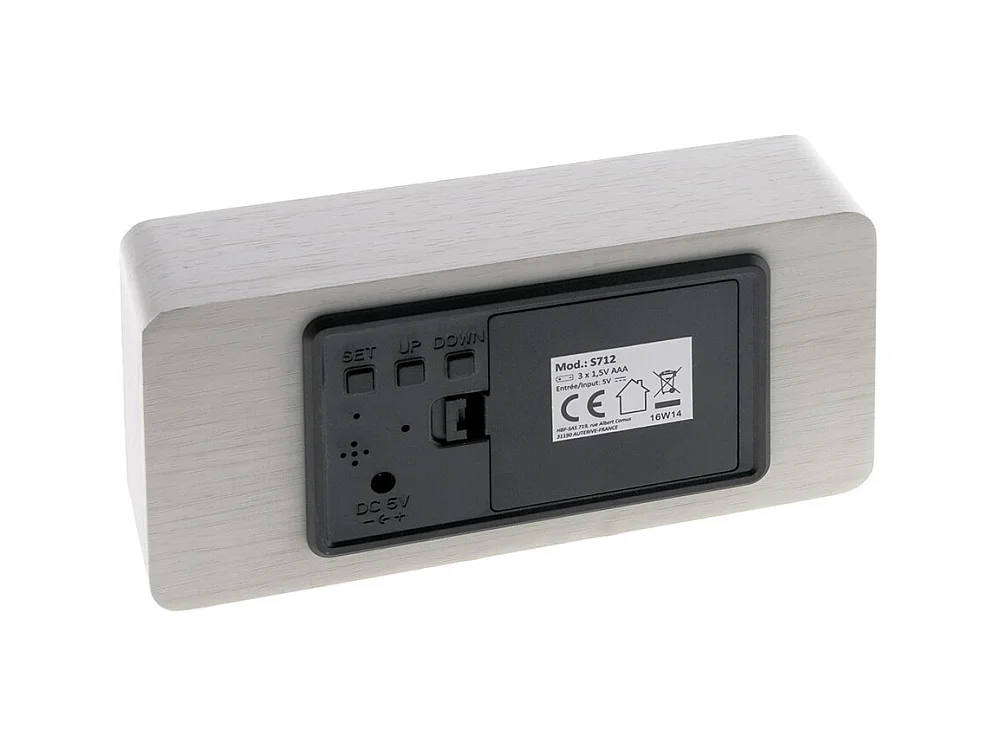 Thermomètre cube affichage invisible - rectangulaire - Blanc - Otio